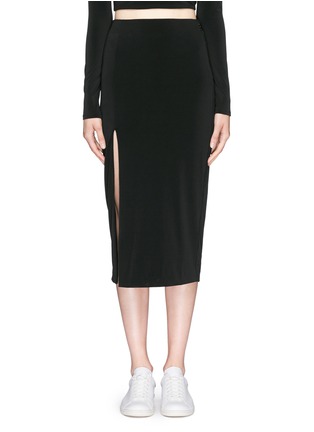 Main View - Click To Enlarge - ELIZABETH AND JAMES - 'Anakin' stretch crepe split midi skirt