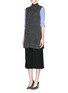 Figure View - Click To Enlarge - ELIZABETH AND JAMES - Brushed mohair knit mock turtleneck tunic top