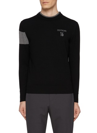 Main View - Click To Enlarge - SOUTHCAPE - Contrast Stripe Logo Sweater