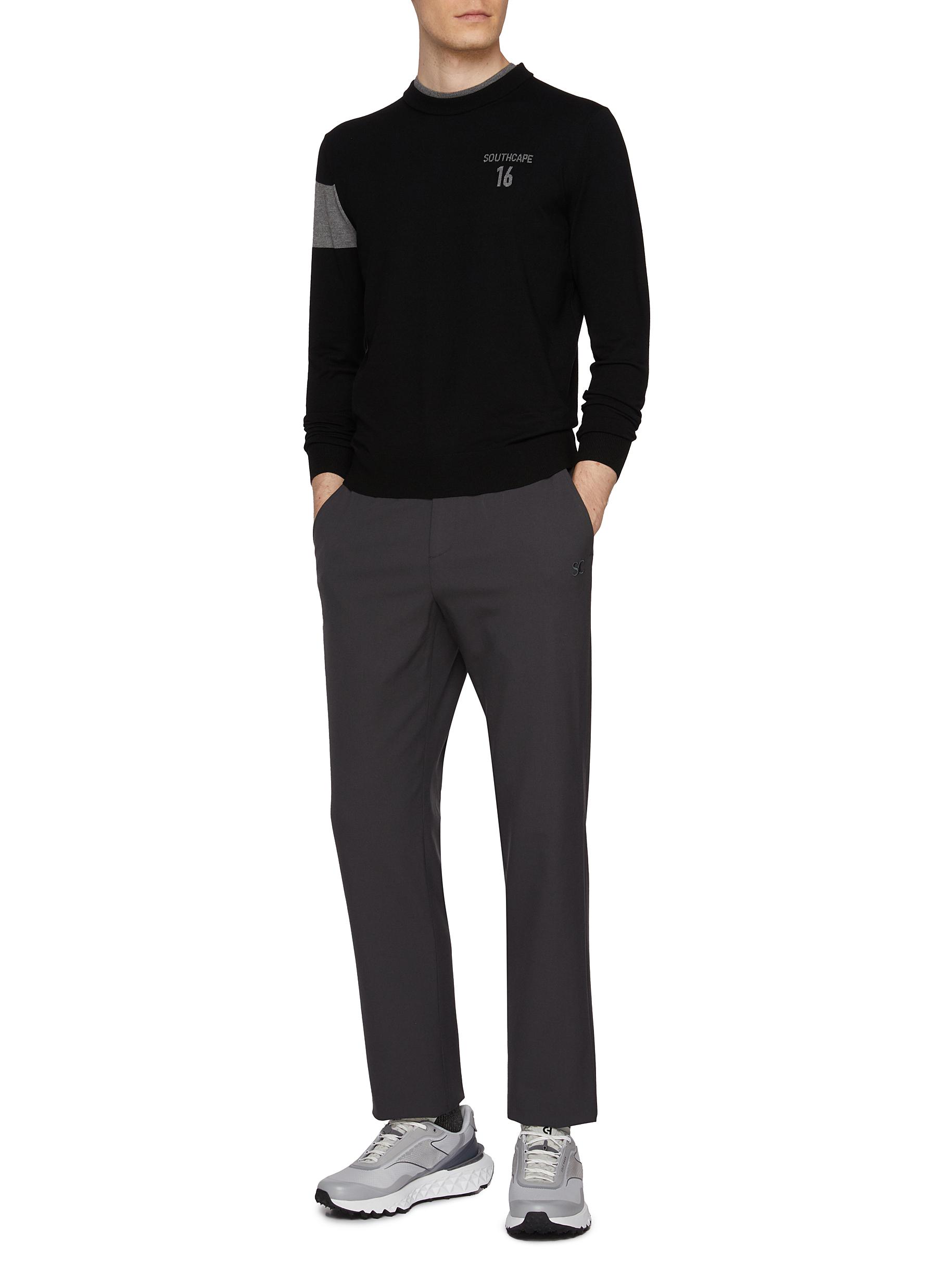 Contrast Stripe Logo Sweater - Thumbnail 2