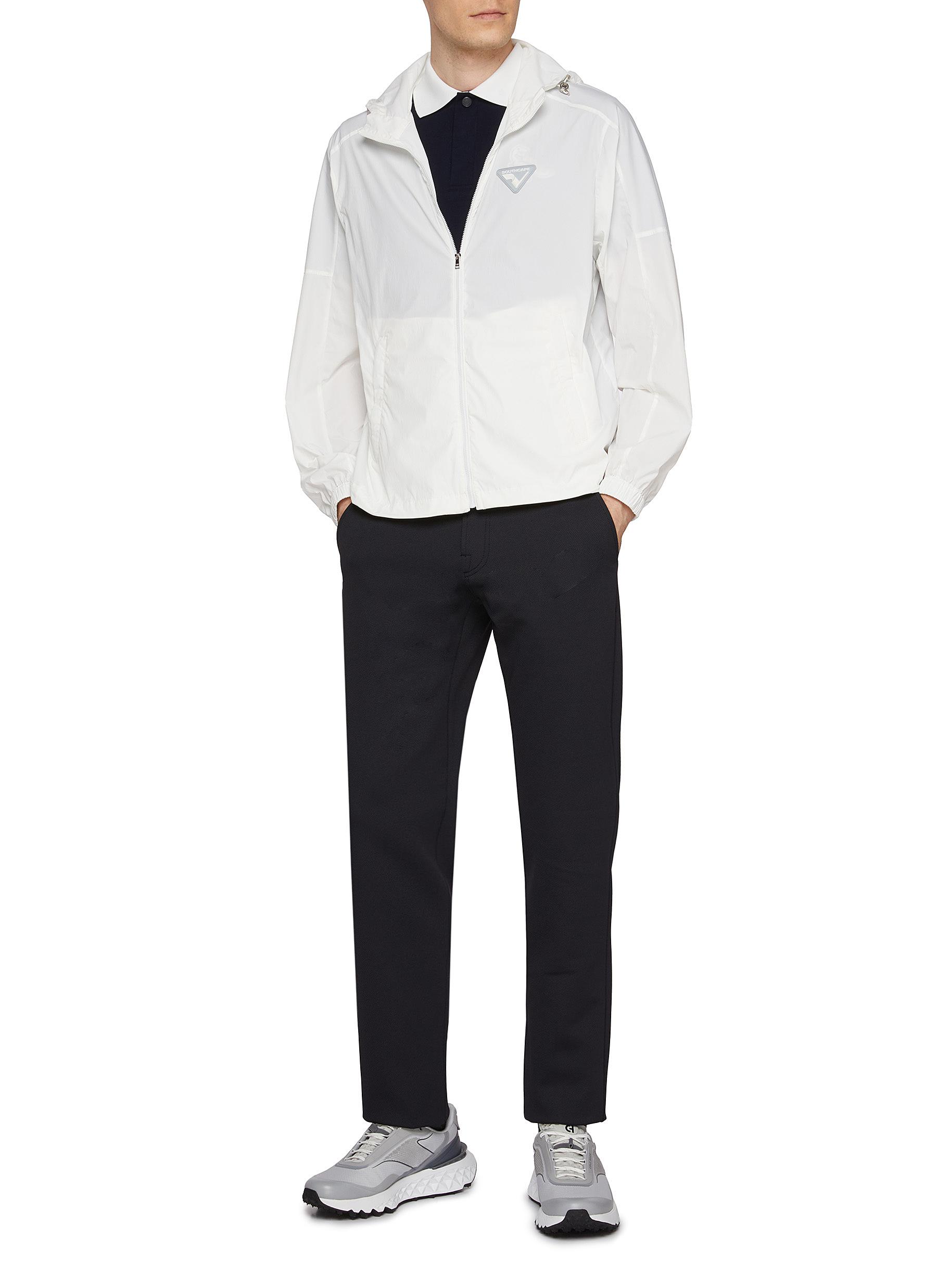 Hidden Placket Contrast Patch Polo Shirt - Thumbnail 2
