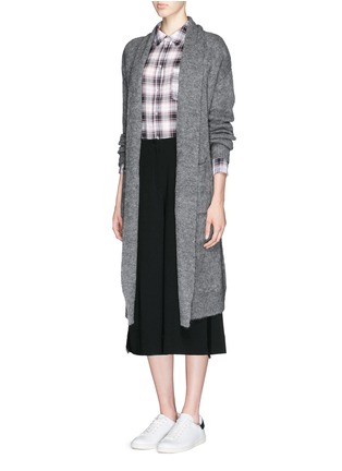 Figure View - Click To Enlarge - ELIZABETH AND JAMES - Brushed mohair knit long cardigan