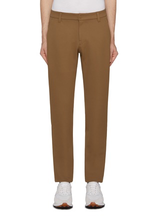 Main View - Click To Enlarge - SOUTHCAPE - Cropped Contrast Logo Waistband Pants