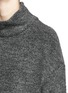 Detail View - Click To Enlarge - ELIZABETH AND JAMES - 'Kirk' stretch bouclé knit turtleneck sweater