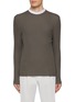 Main View - Click To Enlarge - SOUTHCAPE - Contrast Mock Neck Ribbed T-Shirt