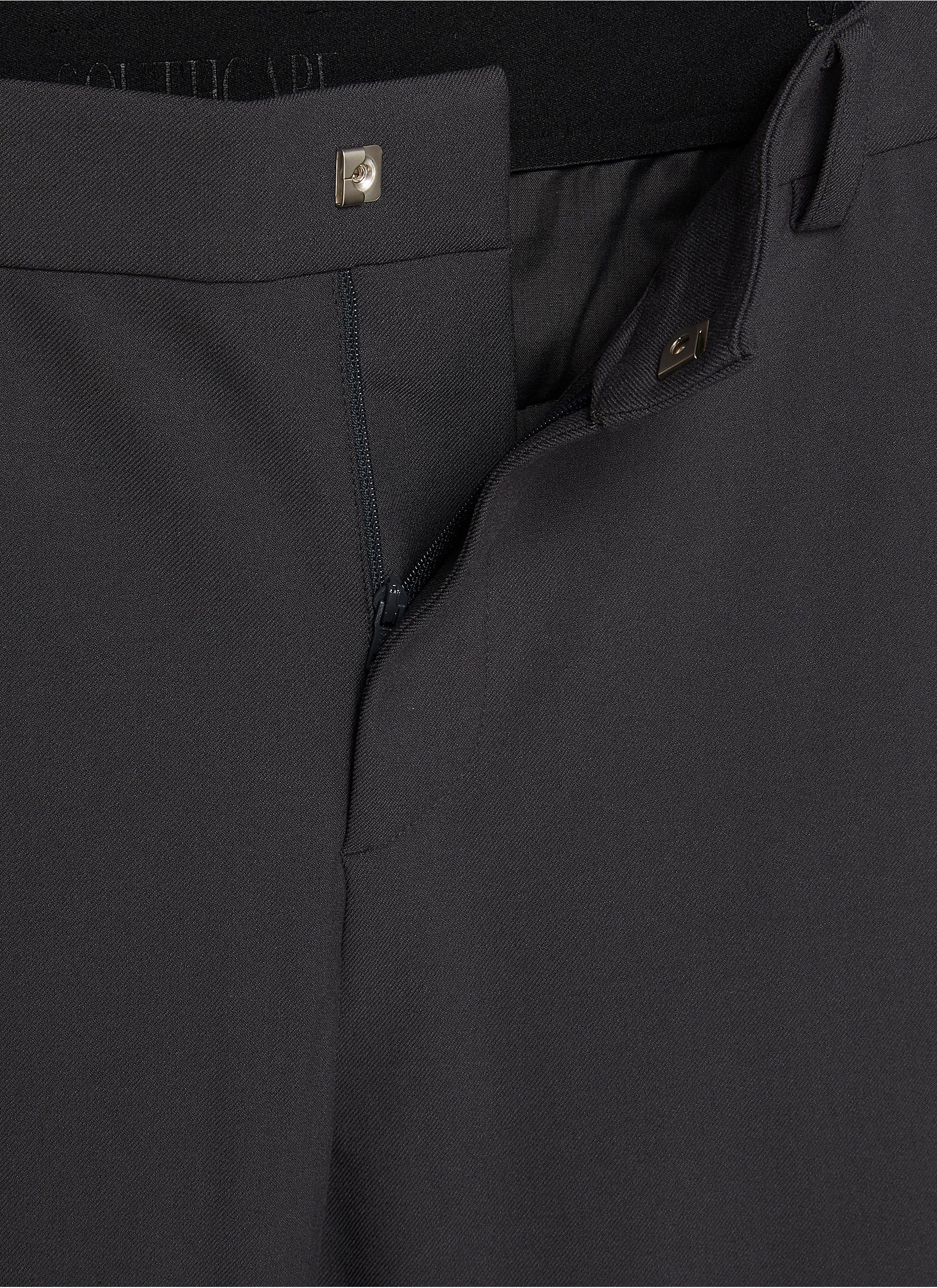 Cropped Contrast Logo Waistband Pants - Thumbnail 5