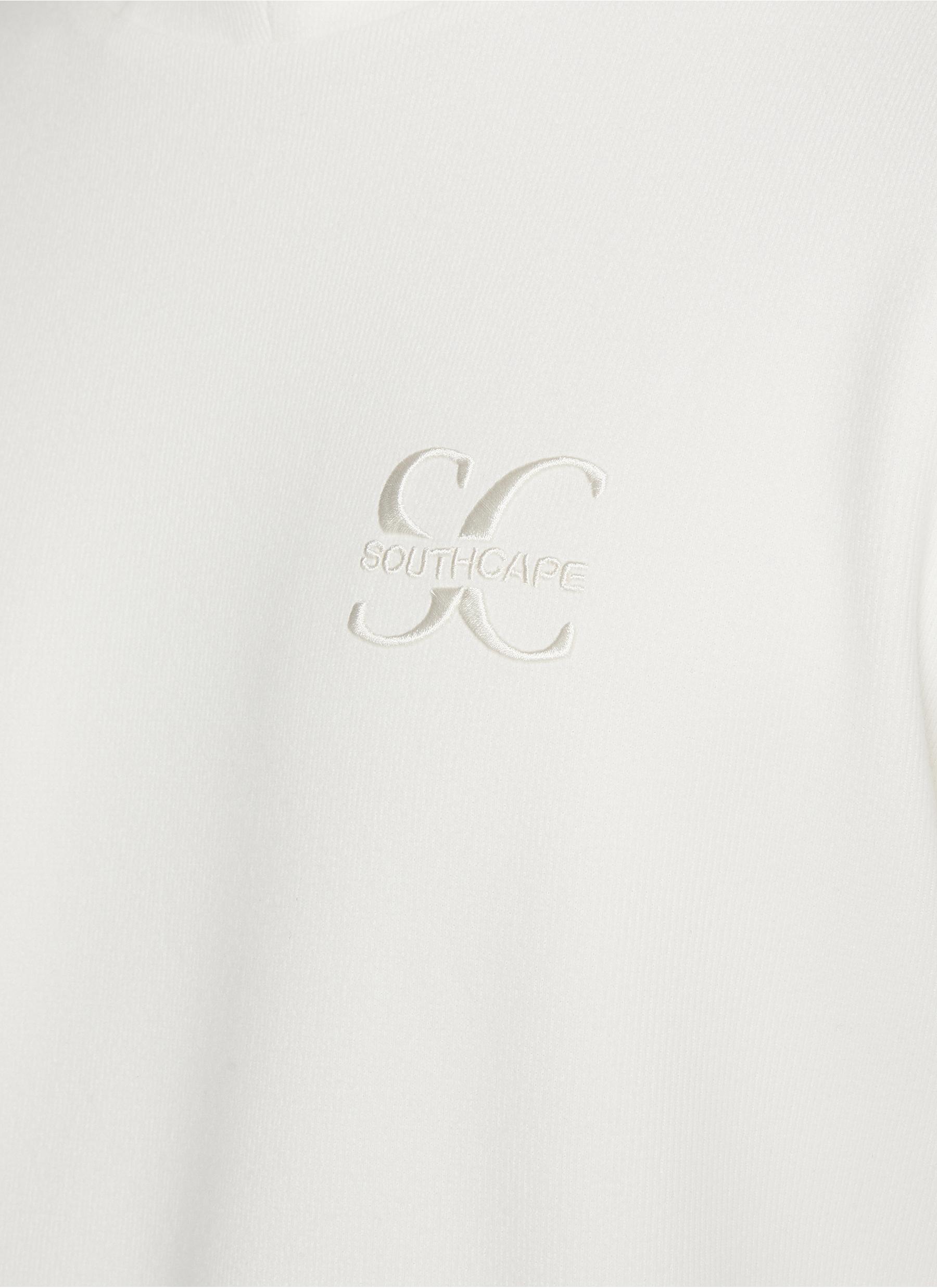 Striped Cuffs Embroidered Logo Hoodie - Thumbnail 4