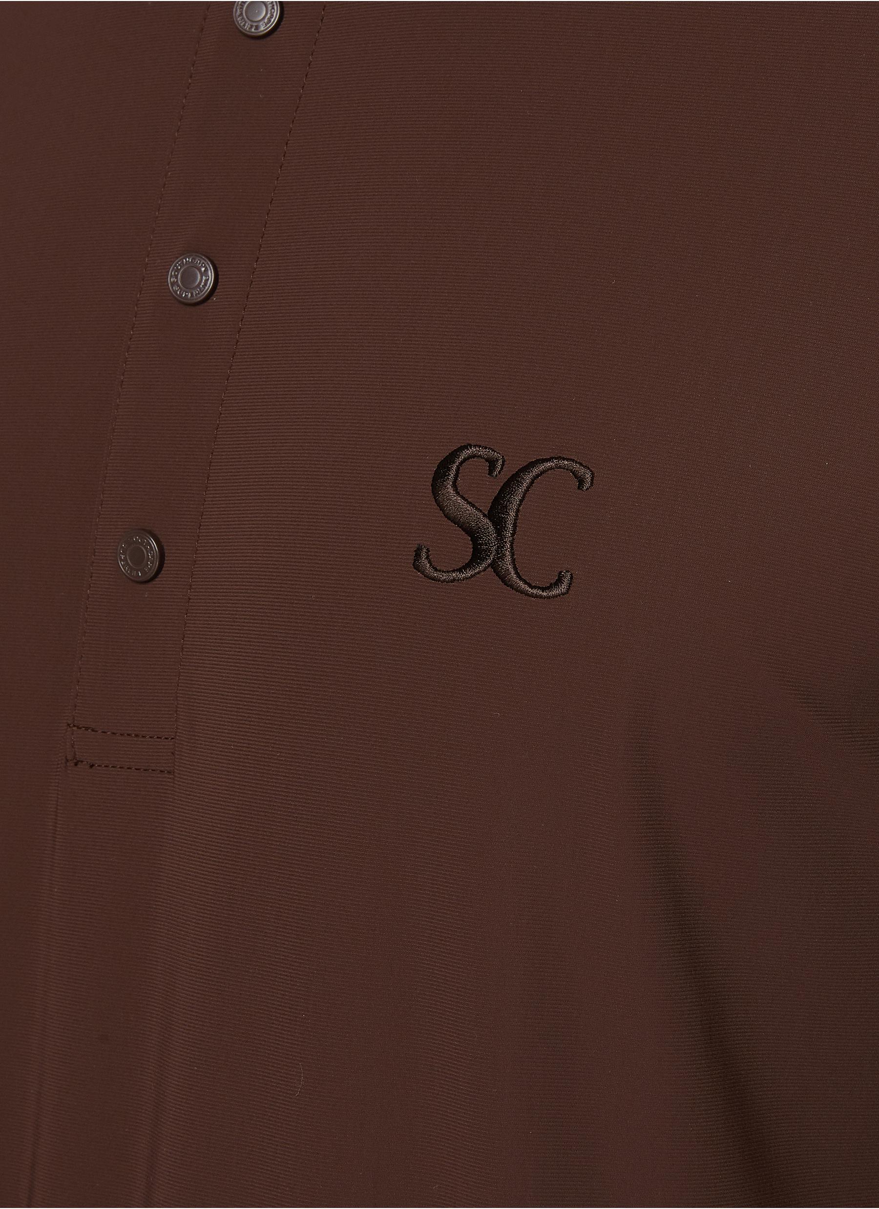 Snap Button Embroidered Logo Polo Shirt - Thumbnail 4