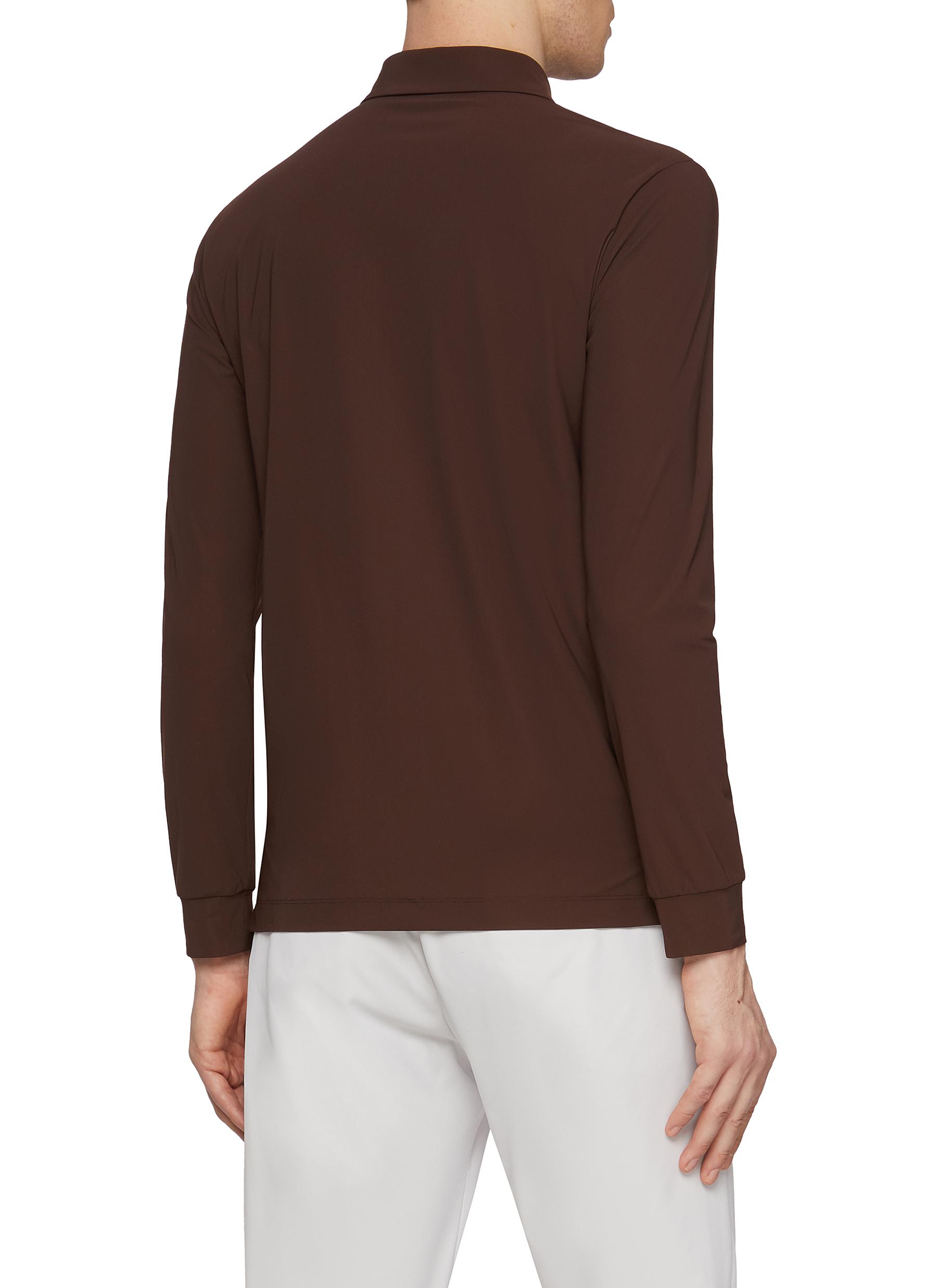 Snap Button Embroidered Logo Polo Shirt - Thumbnail 3