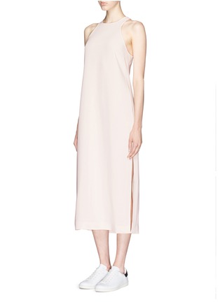 Front View - Click To Enlarge - ELIZABETH AND JAMES - 'Indra' racer front crepe midi dress