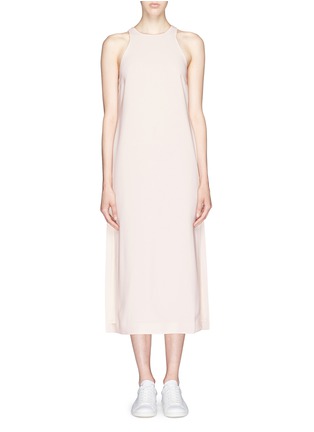 Main View - Click To Enlarge - ELIZABETH AND JAMES - 'Indra' racer front crepe midi dress
