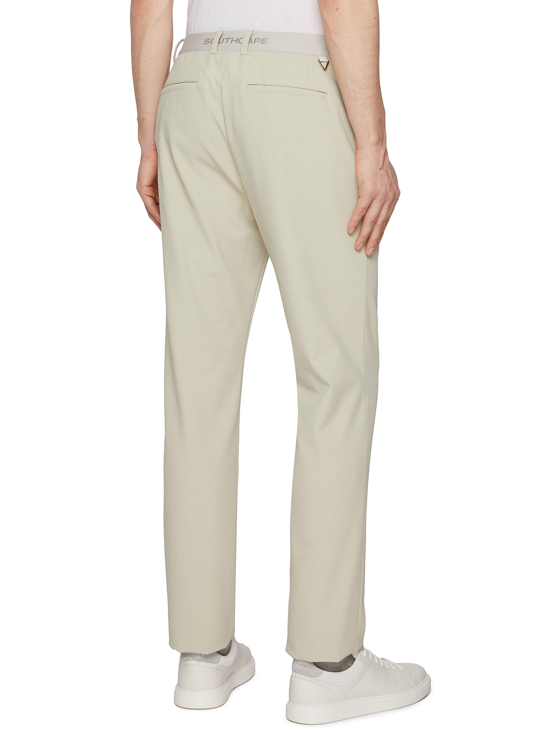 Cropped Logo Waistband Pants - Thumbnail 3