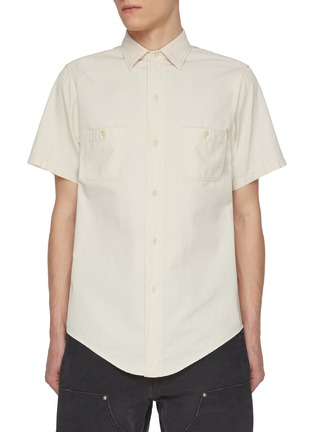 Main View - Click To Enlarge - MAISON MARGIELA - Buttoned Pocket Cotton Shirt