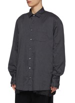 MAISON MARGIELA | Stripe Sleeve Layered Shirt | Men | Lane