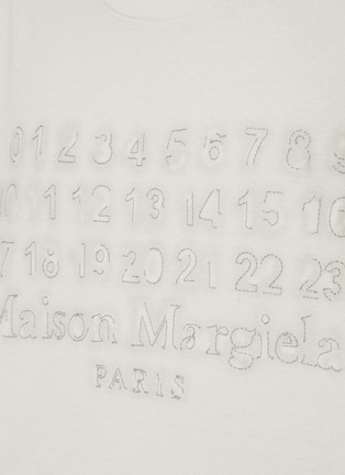  - MAISON MARGIELA - Stitched Numeric Logo Cotton T-Shirt