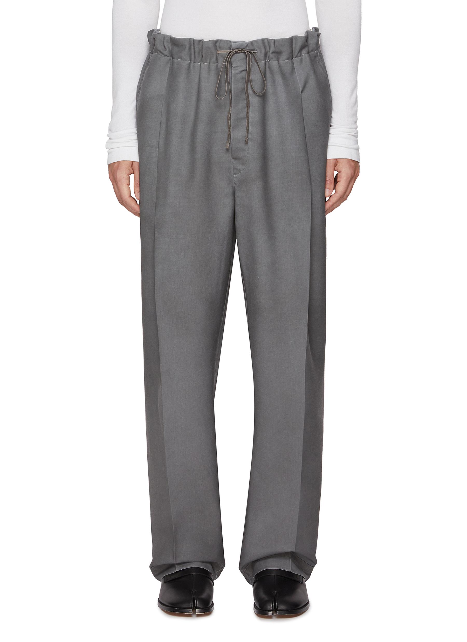 MAISON MARGIELA | Mohair Wool Drawstring Pants | Men | Lane Crawford