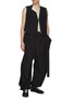 Figure View - Click To Enlarge - MAISON MARGIELA - Distressed Striped Layered Vest