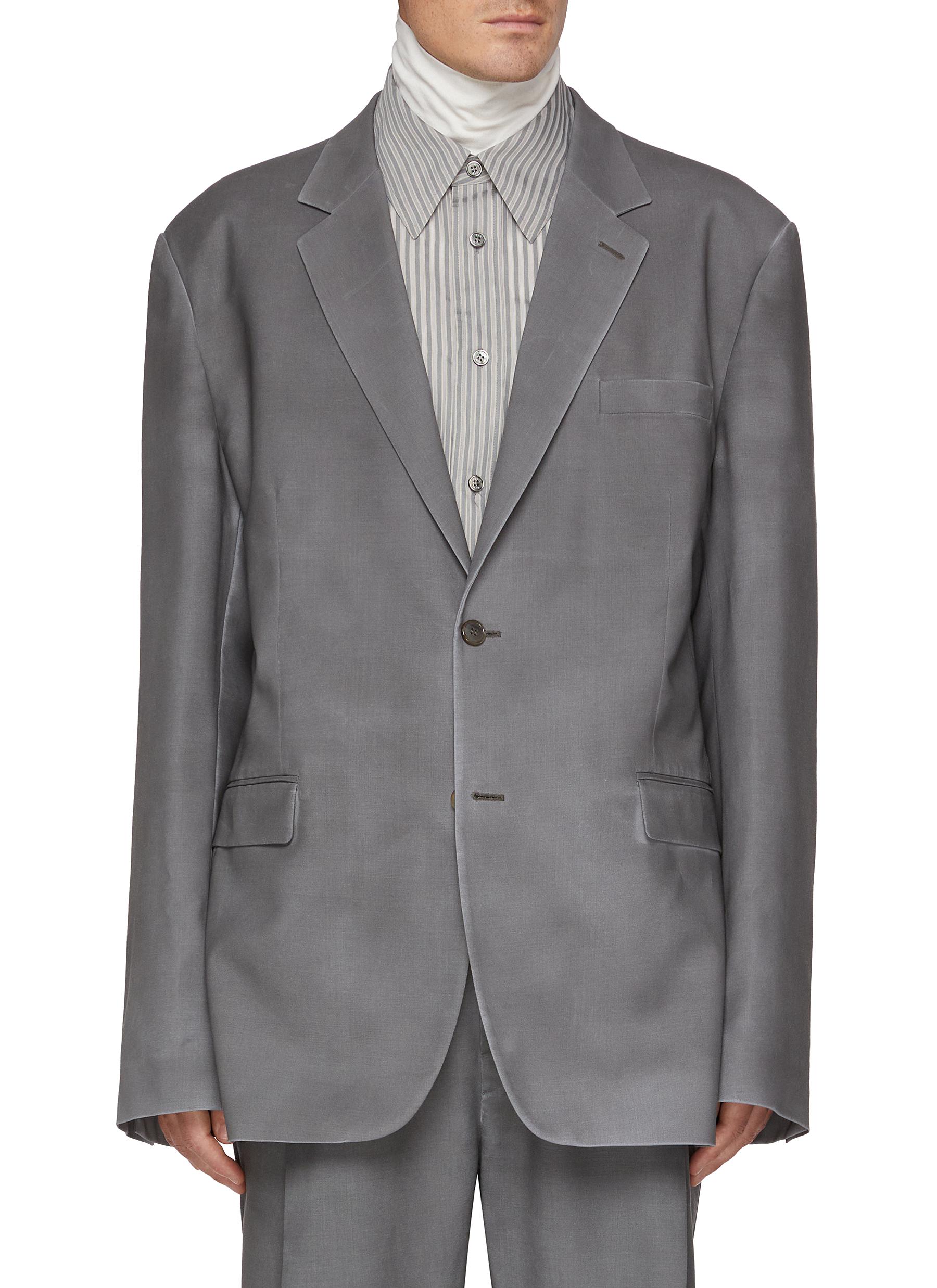 MAISON MARGIELA | Single Breasted Notch Lapel Mohair Wool