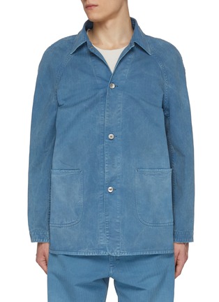 Main View - Click To Enlarge - MAISON MARGIELA - Stone Wash Herringbone Denim Jacket