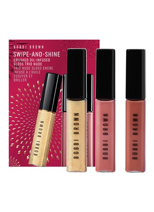 Main View - Click To Enlarge - BOBBI BROWN - Swipe-And-Shine Crushed Oil-Infused Gloss Trio — City Lights/Force of Nature/In the Buff