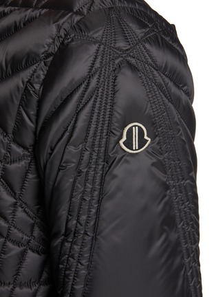 Moncler leather down jacket online