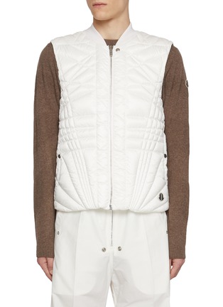 Main View - Click To Enlarge - RICK OWENS  - X Moncler Longue Saison Quilted Megapenta Flight Puffer Vest