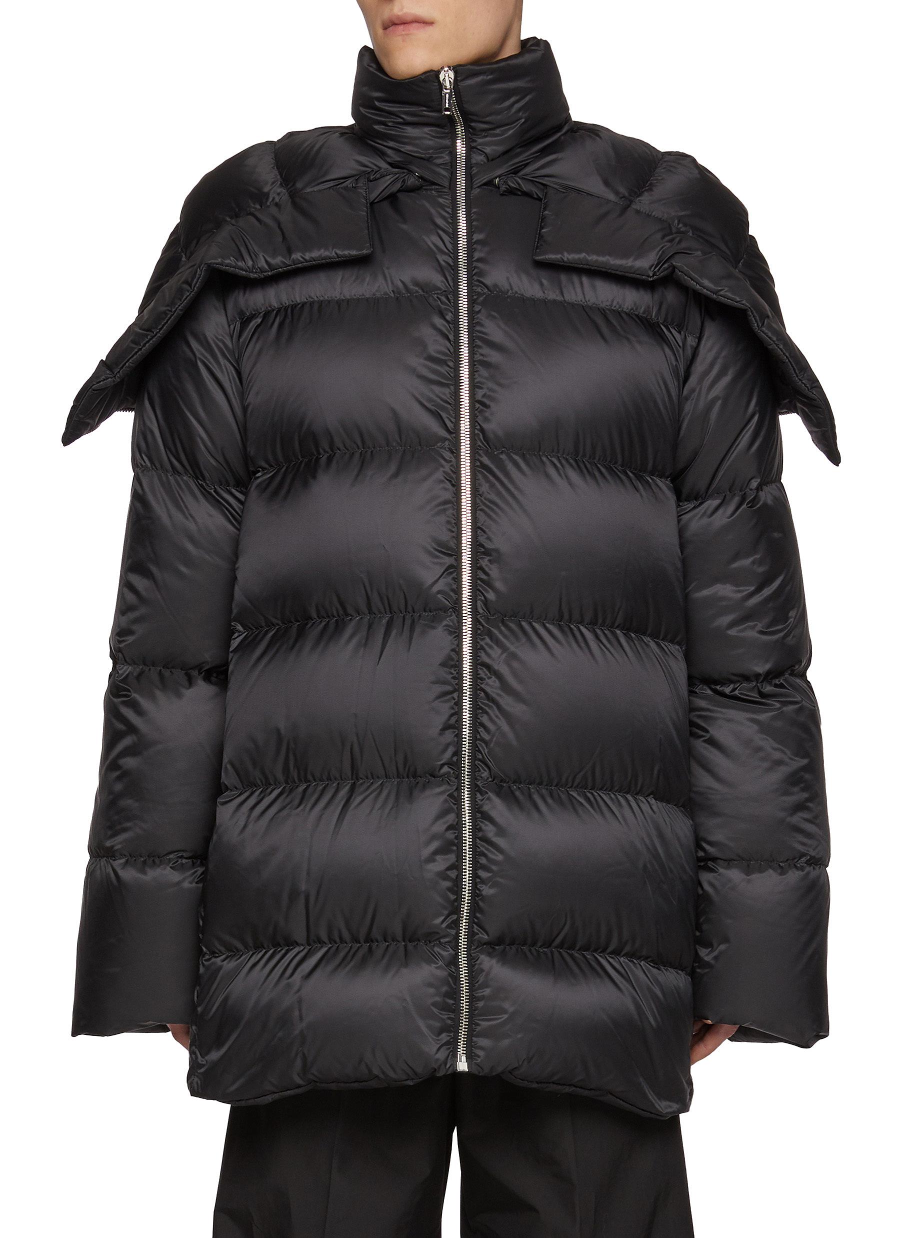 RICK OWENS X Moncler Longue Saison Hooded Cyclophic Coating Men Lane Crawford