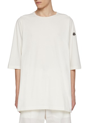 Main View - Click To Enlarge - RICK OWENS  - X Moncler Cotton Emblem T-Shirt