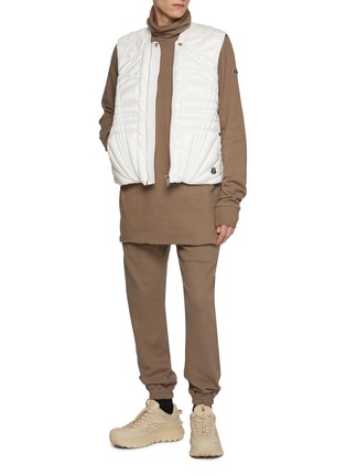 Figure View - Click To Enlarge - RICK OWENS  - X Moncler Brushed Cotton Emblem Jogger Pants