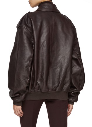 Back View - Click To Enlarge - THE FRANKIE SHOP - Viper Leather Jacket