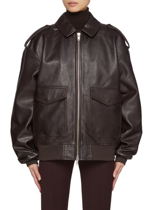 Main View - Click To Enlarge - THE FRANKIE SHOP - Viper Leather Jacket