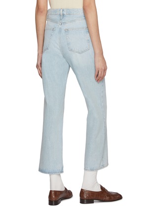 Back View - Click To Enlarge - FRAME - Le Jane Cropped Light Wash Jeans