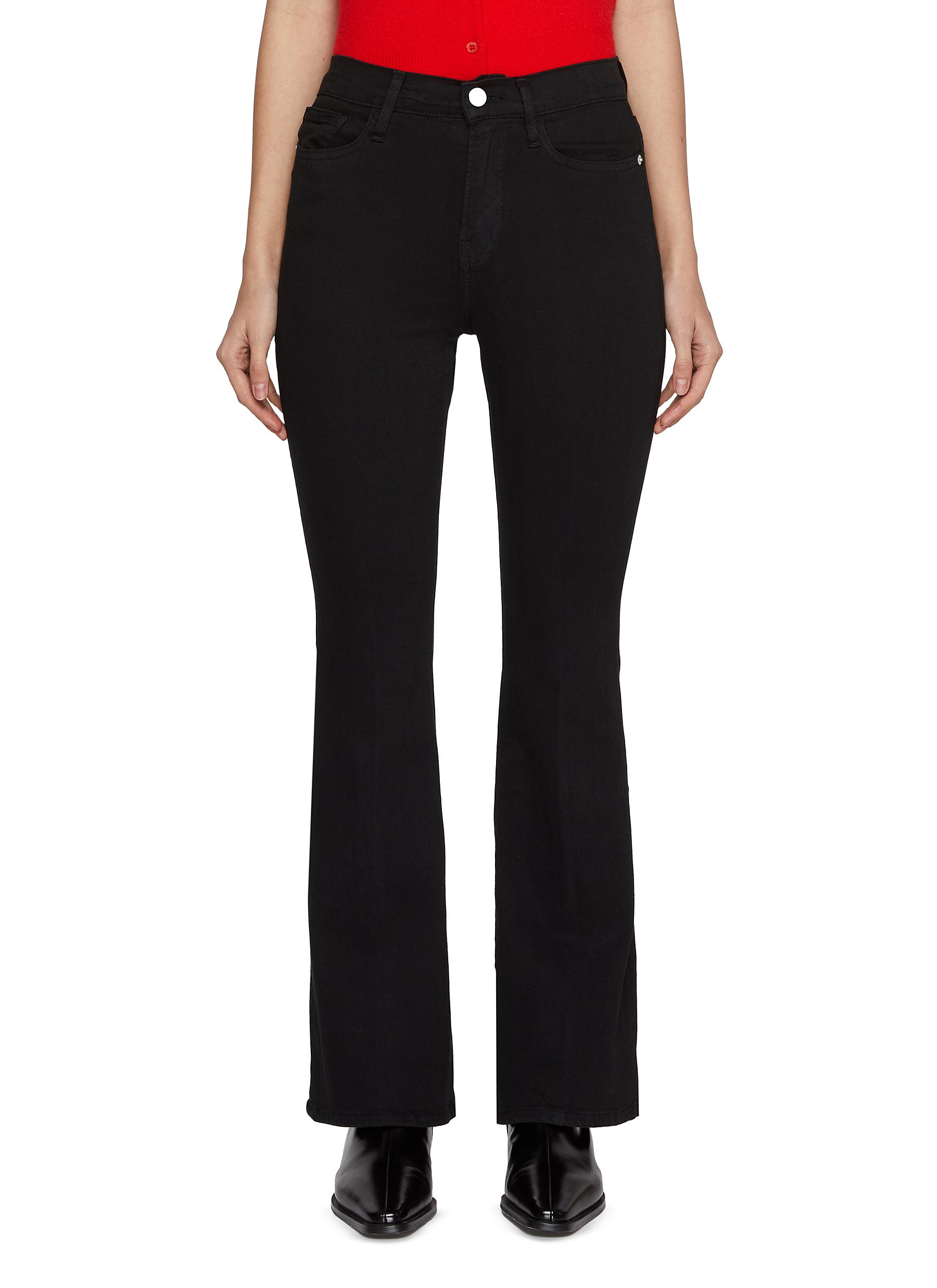 Le Pixie High Flare Cotton Blend Jeans