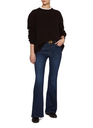 Figure View - Click To Enlarge - FRAME - Le Easy Flare Cotton Blend Jeans