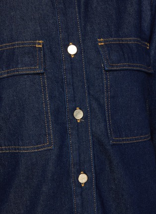  - FRAME - The Trapunto Dark Wash Denim Shirt