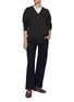 Figure View - Click To Enlarge - FRAME - The Trapunto Cotton Blend Straight Leg Jeans