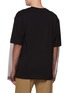 Back View - Click To Enlarge - DRIES VAN NOTEN - Hemal Half-Sheer Sleeve Cotton Blend T-Shirt