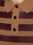  - DRIES VAN NOTEN - Mercy Contrast Stripe Knitted Polo Shirt