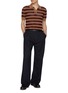 Figure View - Click To Enlarge - DRIES VAN NOTEN - Mercy Contrast Stripe Knitted Polo Shirt