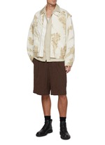 【Dries Van Noten】フード付きコットンジップアップシャツ DRIES VAN NOTEN | Veper Floral Zip Up Cotton Jacket | Men