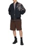 Figure View - Click To Enlarge - DRIES VAN NOTEN - Scribble Volker Embroidery Cotton Bomber Jacket