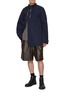 Figure View - Click To Enlarge - DRIES VAN NOTEN - Plato Elasticated Shiny Bermuda Shorts