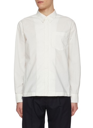 Main View - Click To Enlarge - DRIES VAN NOTEN - Corran Concealed Placket Pocket Cotton Shirt