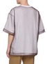 Back View - Click To Enlarge - DRIES VAN NOTEN - Heaton Sheer Pocket Cotton Blend T-Shirt