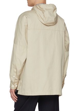 Back View - Click To Enlarge - DRIES VAN NOTEN - Slanted Placket Cotton Chore Jacket