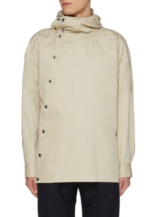 Main View - Click To Enlarge - DRIES VAN NOTEN - Slanted Placket Cotton Chore Jacket