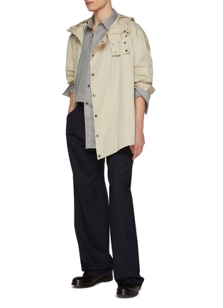 Figure View - Click To Enlarge - DRIES VAN NOTEN - Slanted Placket Cotton Chore Jacket