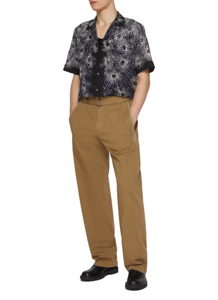 Figure View - Click To Enlarge - DRIES VAN NOTEN - Carltone Camp Collar Floral Embroidery Cotton Shirt