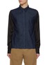 Main View - Click To Enlarge - DRIES VAN NOTEN - Corran Two-Toned Hidden Placket Pocket Shirt