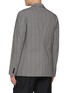 Back View - Click To Enlarge - DRIES VAN NOTEN - Bilbo Notch Lapel Singe Breasted Checkered Cotton Blend Blazer